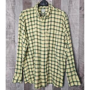 HEYBO Outdoors Stonecamp Brushed Soft Flannel Long Sleeve Button Up Shirt Large